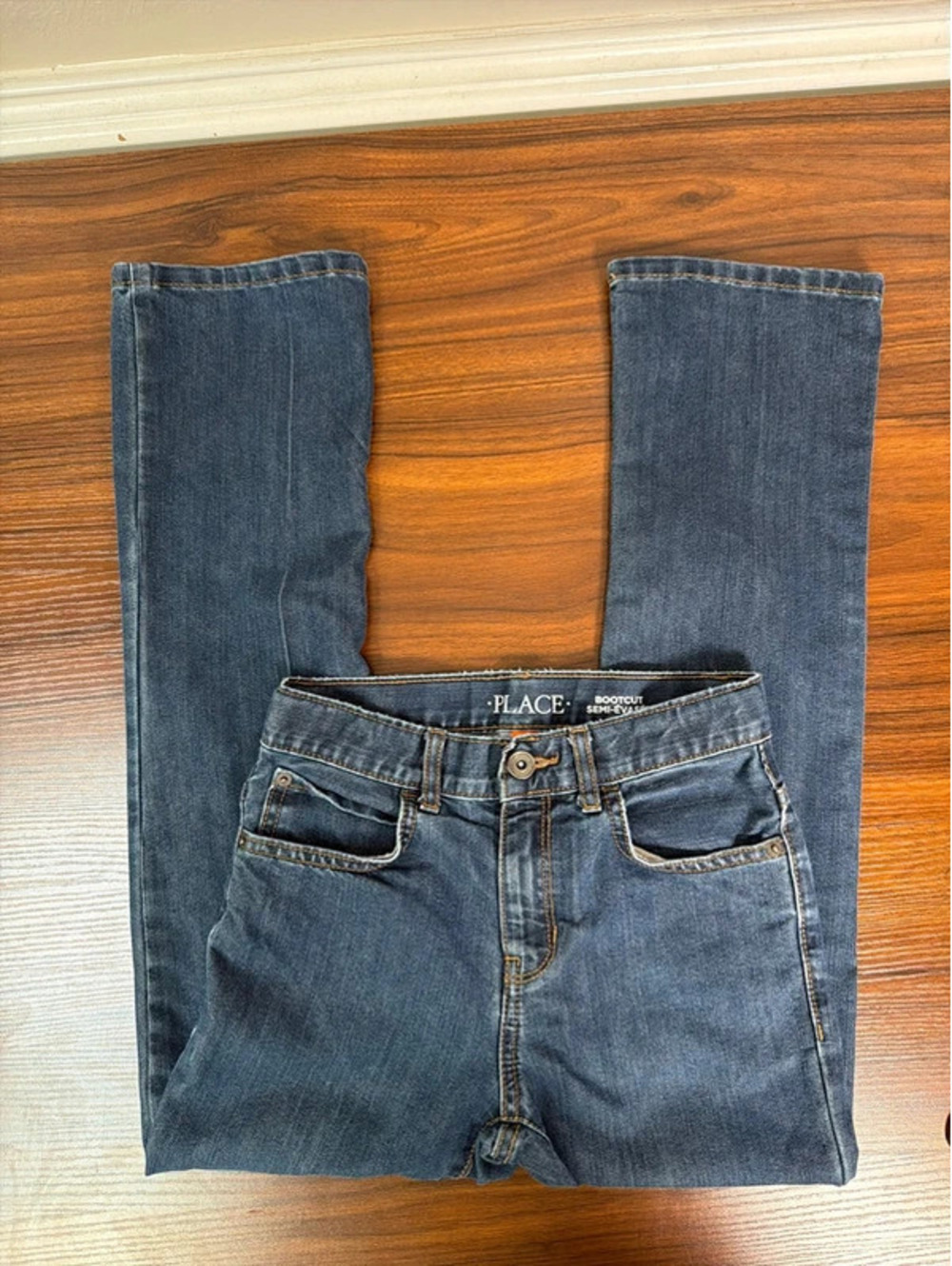 PLACE Girls Bootcut Jeans 10 Semi